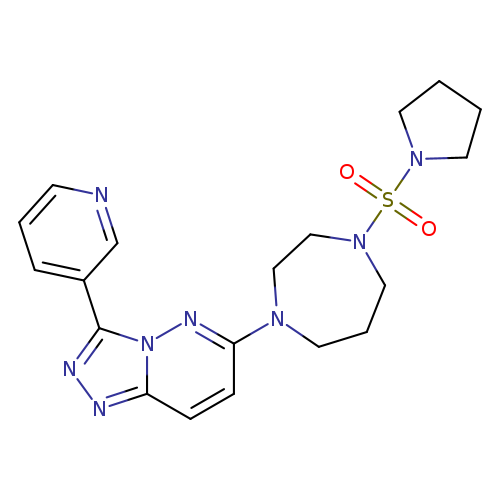 1-[3-(pyridin-3-yl)-[1,2,4]triazolo[4,3-b]pyridazin-6-yl]-4-(pyrrolidine-1-sulfonyl)-1,4-diazepane