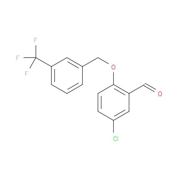 5-Chloro-2-([3-(trifluoromethyl)benzyl]oxy)benzaldehyde