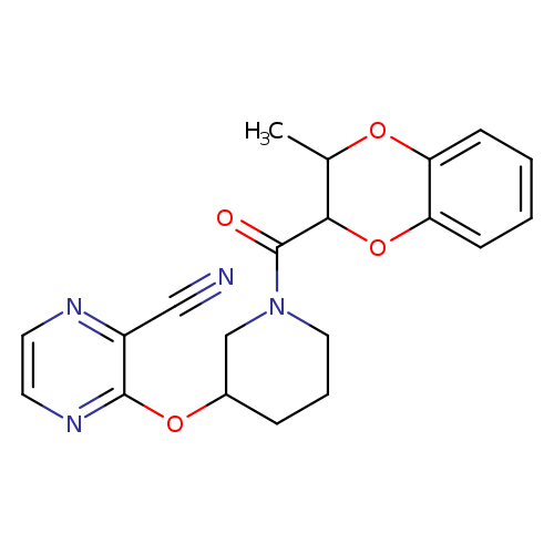3-{[1-(3-methyl-2,3-dihydro-1,4-benzodioxine-2-carbonyl)piperidin-3-yl]oxy}pyrazine-2-carbonitrile