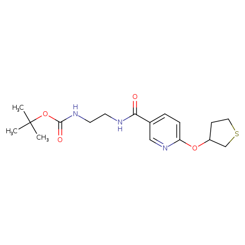 tert-butyl N-(2-{[6-(thiolan-3-yloxy)pyridin-3-yl]formamido}ethyl)carbamate