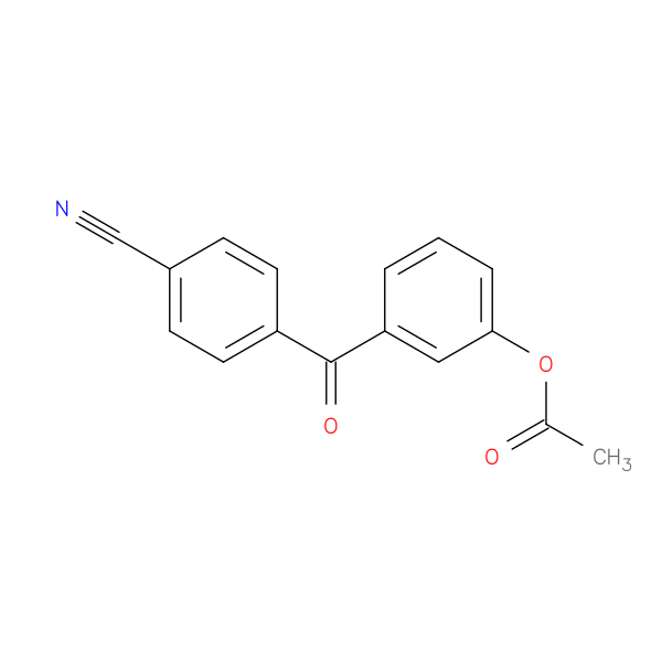 3-Acetoxy-4'-cyanobenzophenone