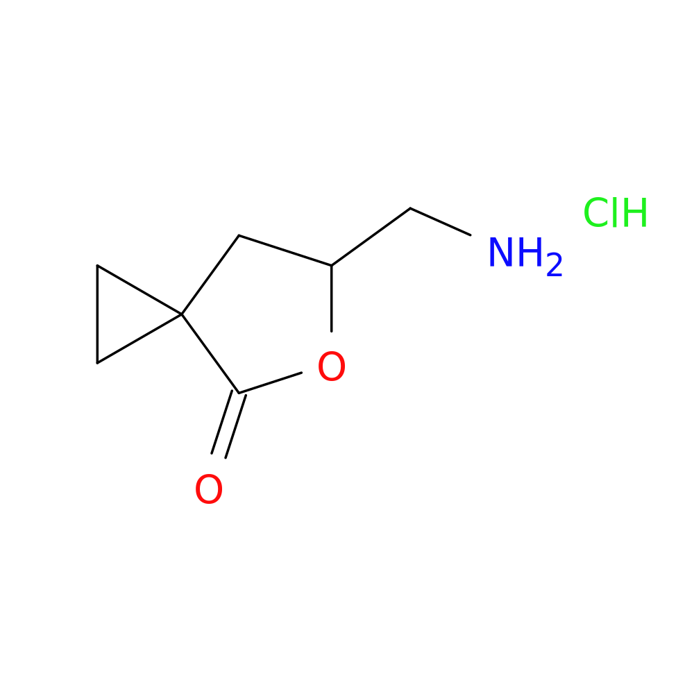 6-(aminomethyl)-5-oxaspiro[2.4]heptan-4-one hydrochloride