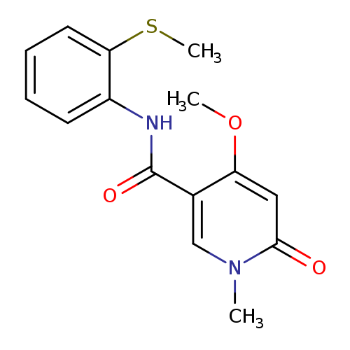 4-methoxy-1-methyl-N-[2-(methylsulfanyl)phenyl]-6-oxo-1,6-dihydropyridine-3-carboxamide