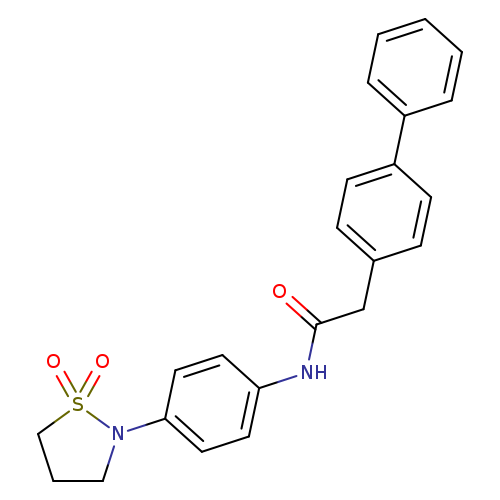 2-{[1,1'-biphenyl]-4-yl}-N-[4-(1,1-dioxo-1lambda6,2-thiazolidin-2-yl)phenyl]acetamide