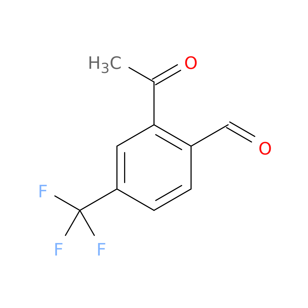 2-acetyl-4-(trifluoromethyl)benzaldehyde