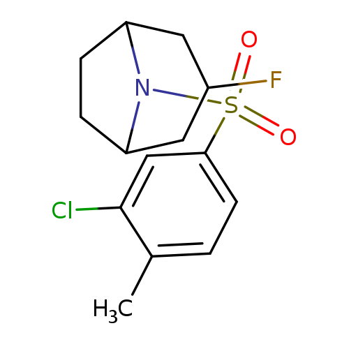 8-(3-chloro-4-methylbenzenesulfonyl)-3-fluoro-8-azabicyclo[3.2.1]octane