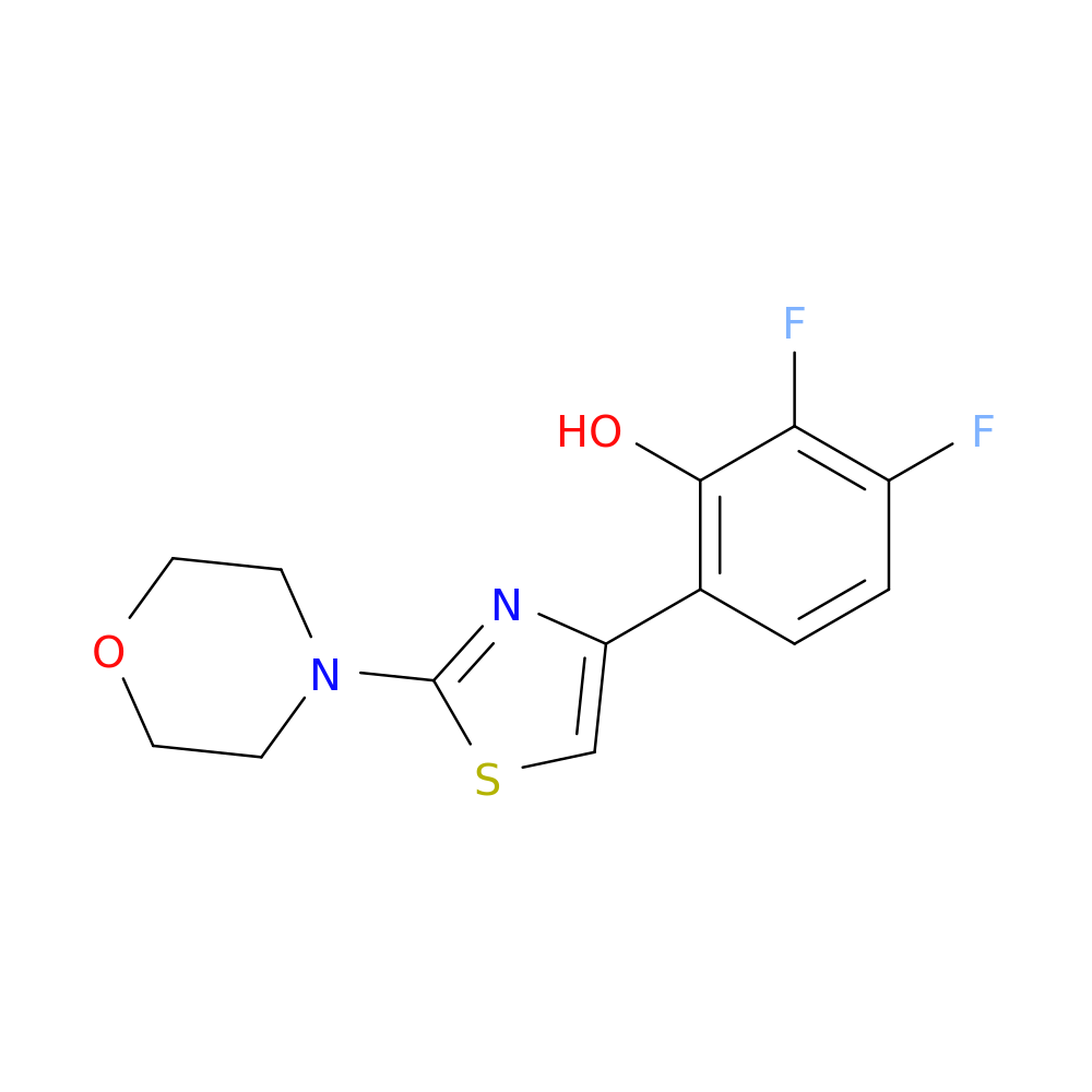 2,3-Difluoro-6-(2-morpholinothiazol-4-yl)phenol