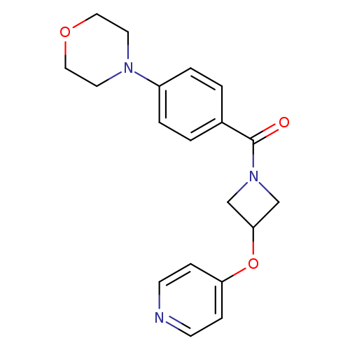 4-{4-[3-(pyridin-4-yloxy)azetidine-1-carbonyl]phenyl}morpholine
