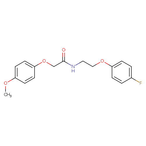 N-[2-(4-fluorophenoxy)ethyl]-2-(4-methoxyphenoxy)acetamide