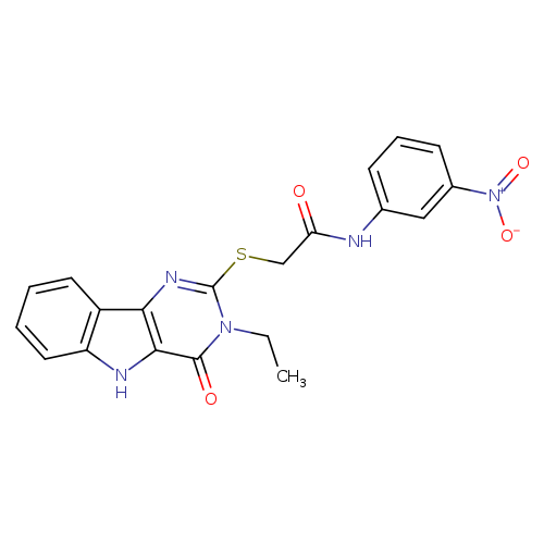 2-({3-ethyl-4-oxo-3H,4H,5H-pyrimido[5,4-b]indol-2-yl}sulfanyl)-N-(3-nitrophenyl)acetamide