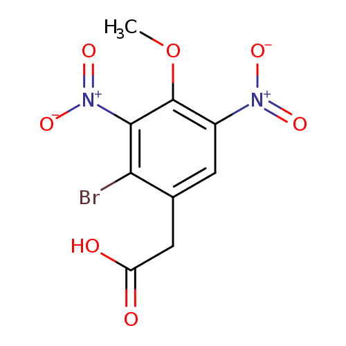 2-(2-bromo-4-methoxy-3,5-dinitrophenyl)acetic acid
