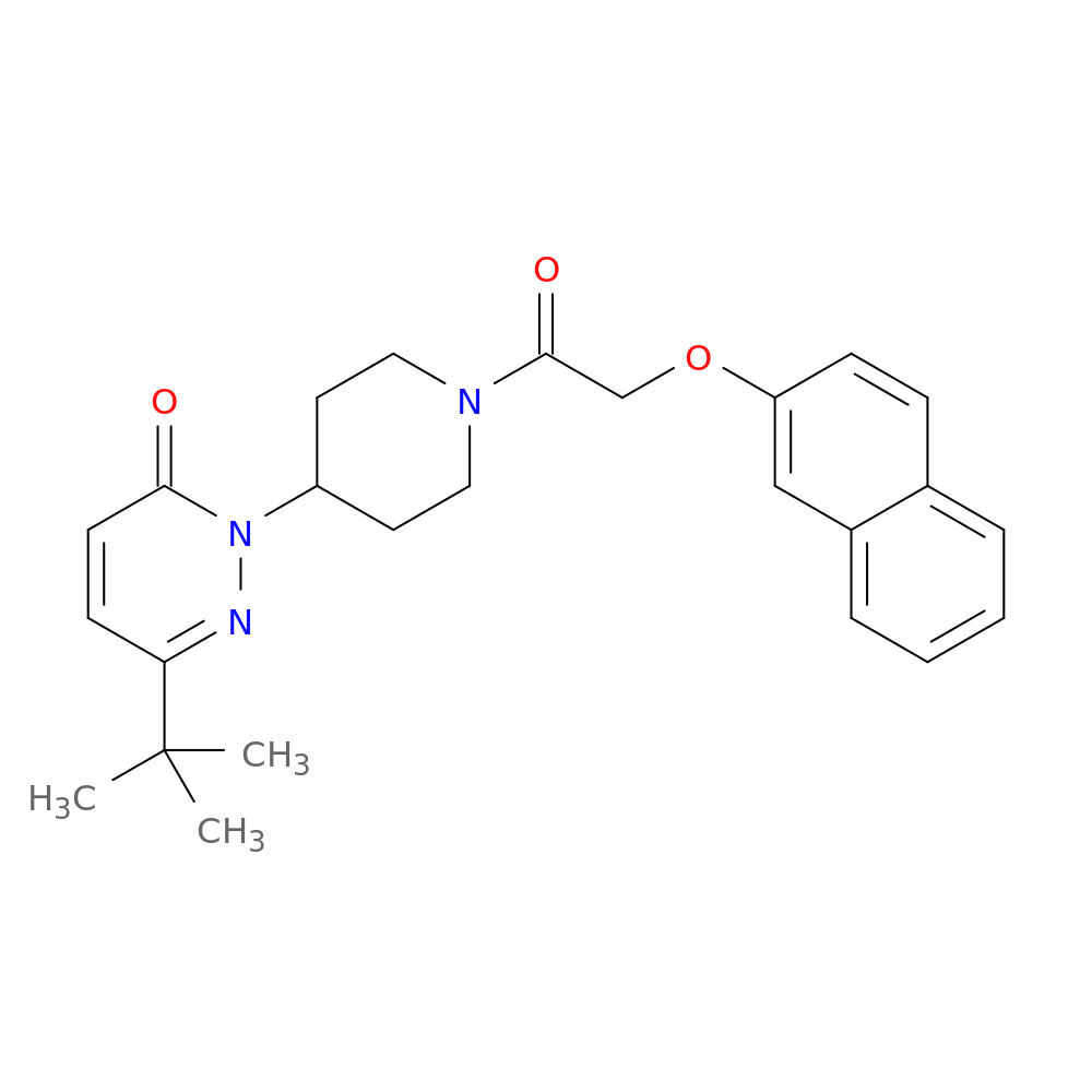 6-tert-butyl-2-{1-[2-(naphthalen-2-yloxy)acetyl]piperidin-4-yl}-2,3-dihydropyridazin-3-one