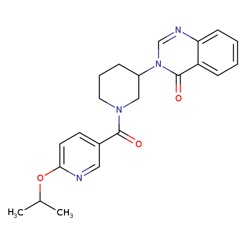 3-{1-[6-(propan-2-yloxy)pyridine-3-carbonyl]piperidin-3-yl}-3,4-dihydroquinazolin-4-one