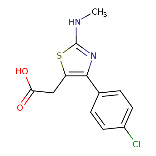 [4-(4-Chlorophenyl)-2-(methylamino)-1,3-thiazol-5-yl]acetic acid