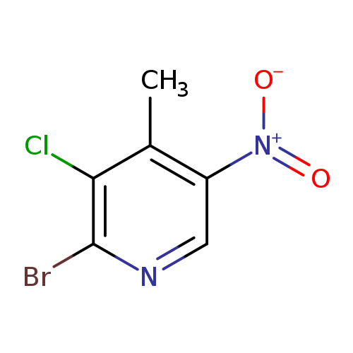 2-Bromo-3-chloro-4-methyl-5-nitropyridine
