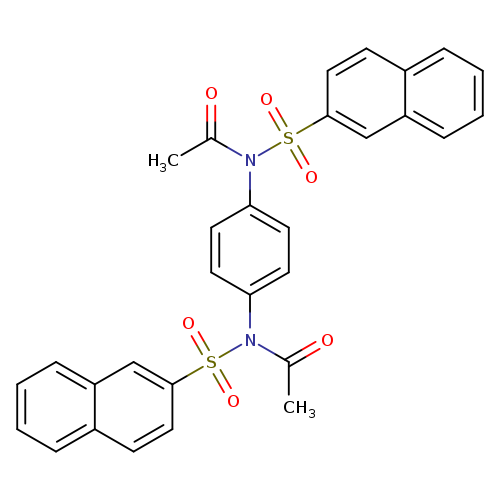 N-(naphthalene-2-sulfonyl)-N-{4-[N-(naphthalene-2-sulfonyl)acetamido]phenyl}acetamide