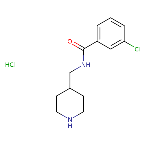 3-Chloro-N-(4-piperidinylmethyl)benzamide hydrochloride