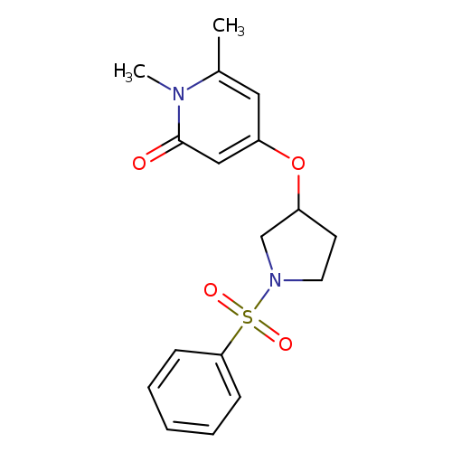 4-{[1-(benzenesulfonyl)pyrrolidin-3-yl]oxy}-1,6-dimethyl-1,2-dihydropyridin-2-one