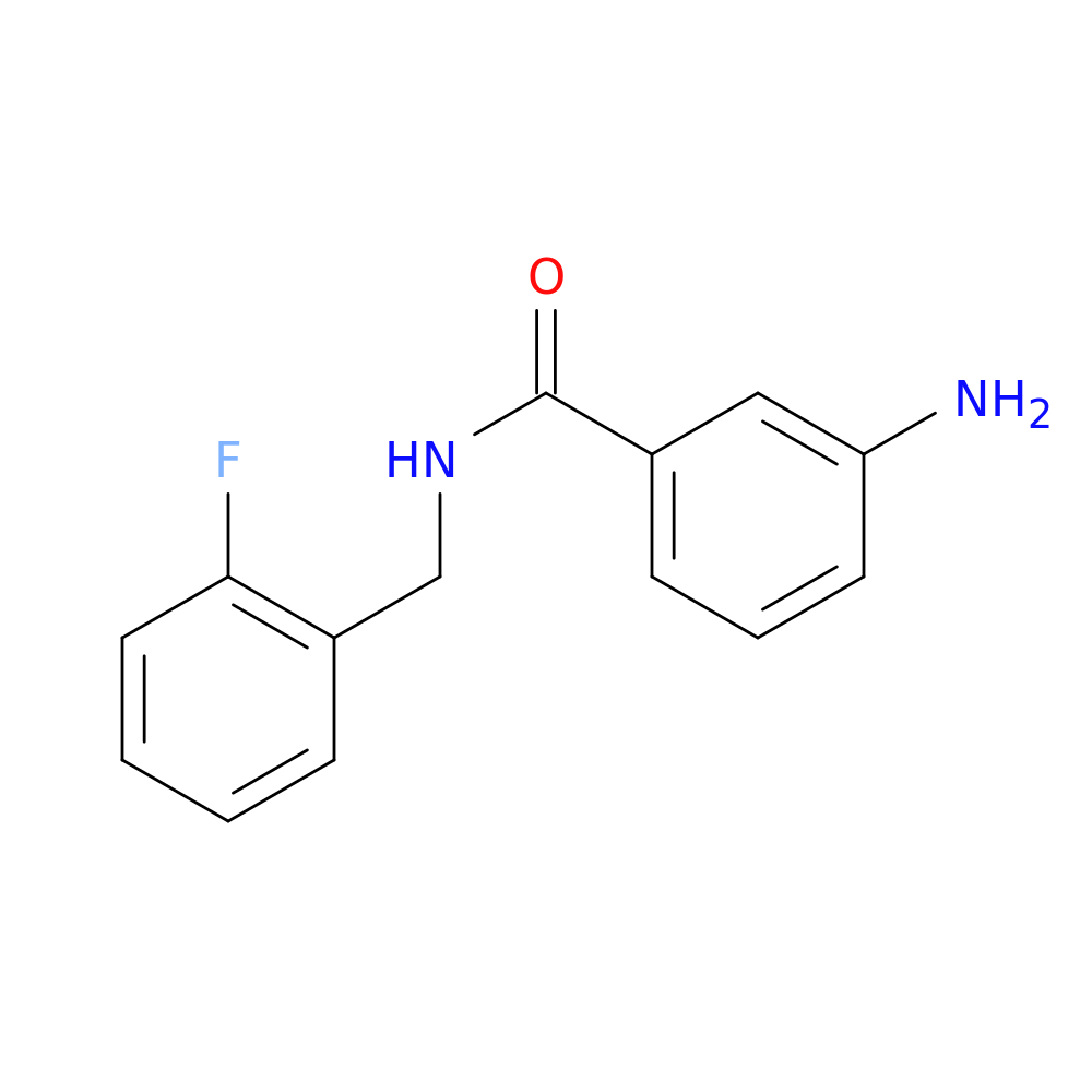 3-amino-N-[(2-fluorophenyl)methyl]benzamide