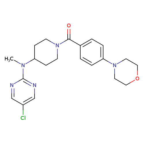 5-chloro-N-methyl-N-{1-[4-(morpholin-4-yl)benzoyl]piperidin-4-yl}pyrimidin-2-amine