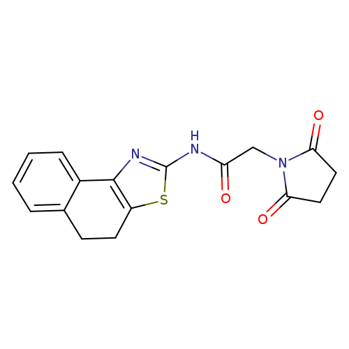 2-(2,5-dioxopyrrolidin-1-yl)-N-{4H,5H-naphtho[1,2-d][1,3]thiazol-2-yl}acetamide