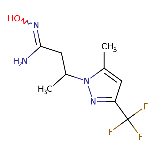 N'-Hydroxy-3-(5-methyl-3-(trifluoromethyl)-1H-pyrazol-1-yl)butanimidamide