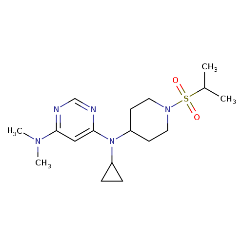 N4-cyclopropyl-N6,N6-dimethyl-N4-[1-(propane-2-sulfonyl)piperidin-4-yl]pyrimidine-4,6-diamine