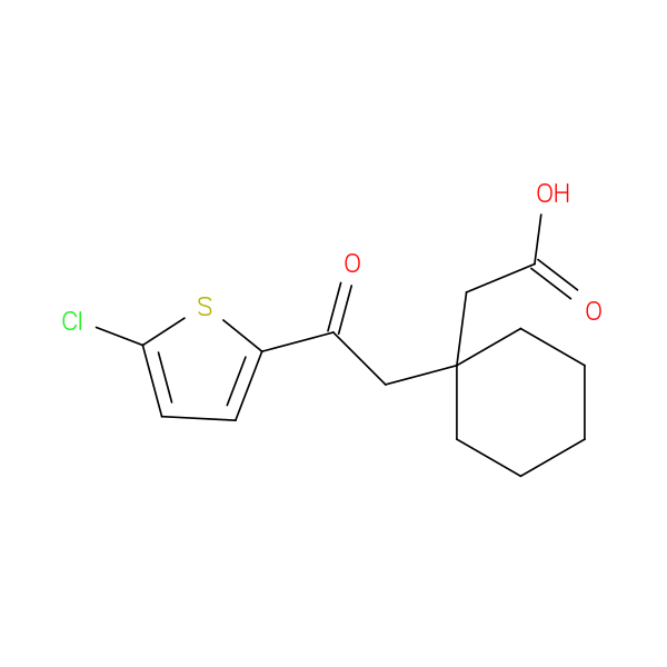 2-(1-[2-(5-Chlorothiophen-2-yl)-2-oxoethyl]cyclohexyl)acetic acid