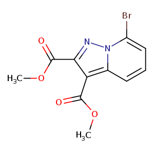 dimethyl 7-bromopyrazolo[1,5-a]pyridine-2,3-dicarboxylate