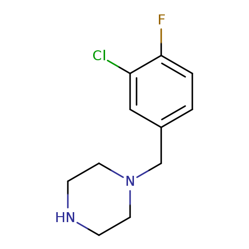 1-[(3-chloro-4-fluorophenyl)methyl]piperazine