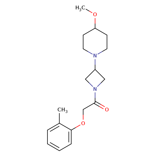 1-[3-(4-methoxypiperidin-1-yl)azetidin-1-yl]-2-(2-methylphenoxy)ethan-1-one