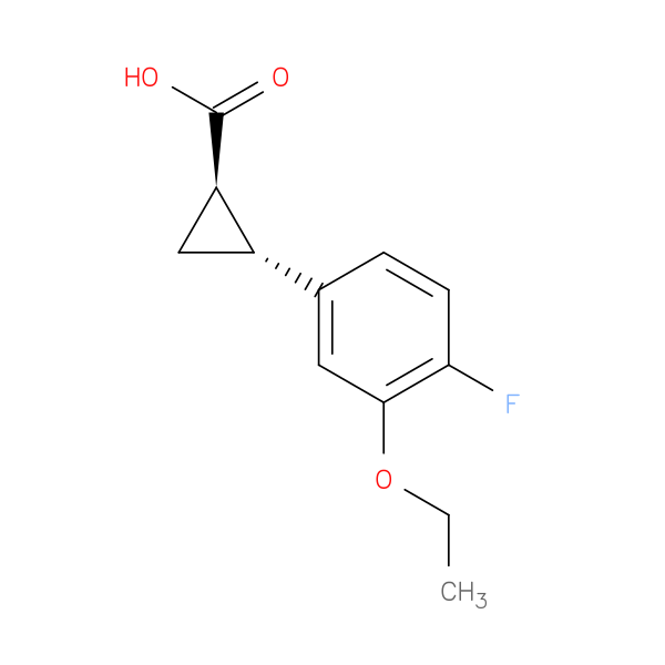 (1R,2R)-Rel-2-(3-ethoxy-4-fluorophenyl)cyclopropane-1-carboxylic acid