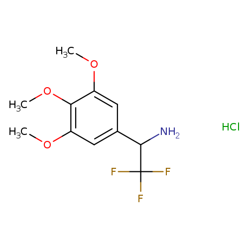 2,2,2-trifluoro-1-(3,4,5-trimethoxyphenyl)ethan-1-amine hydrochloride
