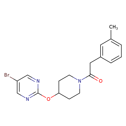 1-{4-[(5-bromopyrimidin-2-yl)oxy]piperidin-1-yl}-2-(3-methylphenyl)ethan-1-one