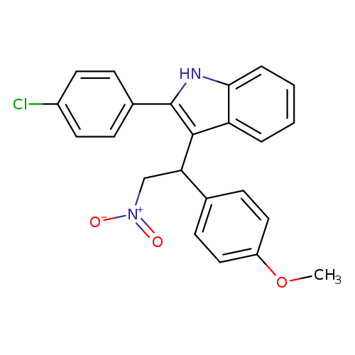 2-(4-chlorophenyl)-3-[1-(4-methoxyphenyl)-2-nitroethyl]-1H-indole