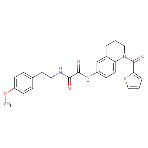 N'-[2-(4-methoxyphenyl)ethyl]-N-[1-(thiophene-2-carbonyl)-1,2,3,4-tetrahydroquinolin-6-yl]ethanediamide