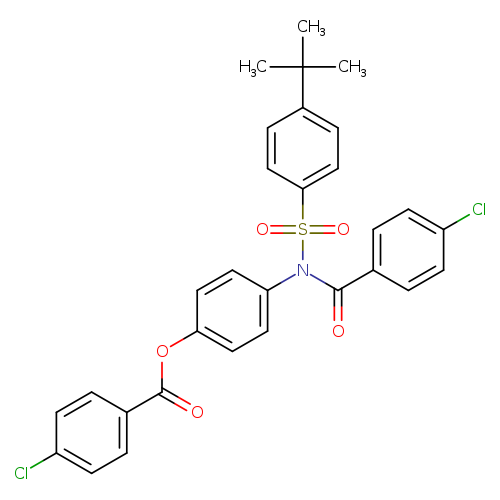 4-[N-(4-tert-butylbenzenesulfonyl)4-chlorobenzamido]phenyl 4-chlorobenzoate
