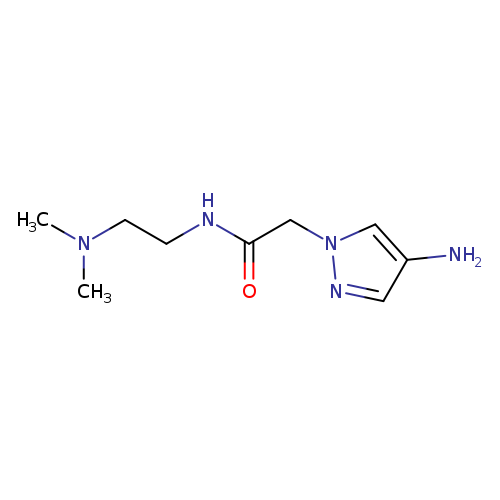 2-(4-amino-1H-pyrazol-1-yl)-N-[2-(dimethylamino)ethyl]acetamide