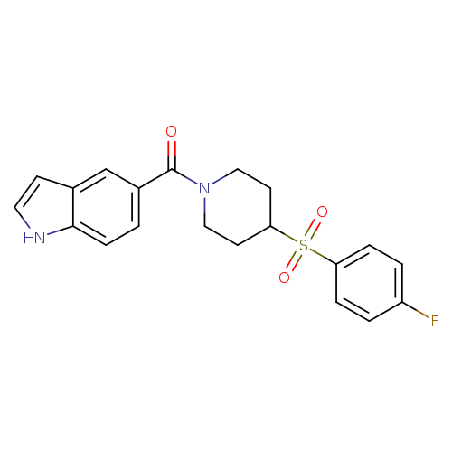 5-[4-(4-fluorobenzenesulfonyl)piperidine-1-carbonyl]-1H-indole