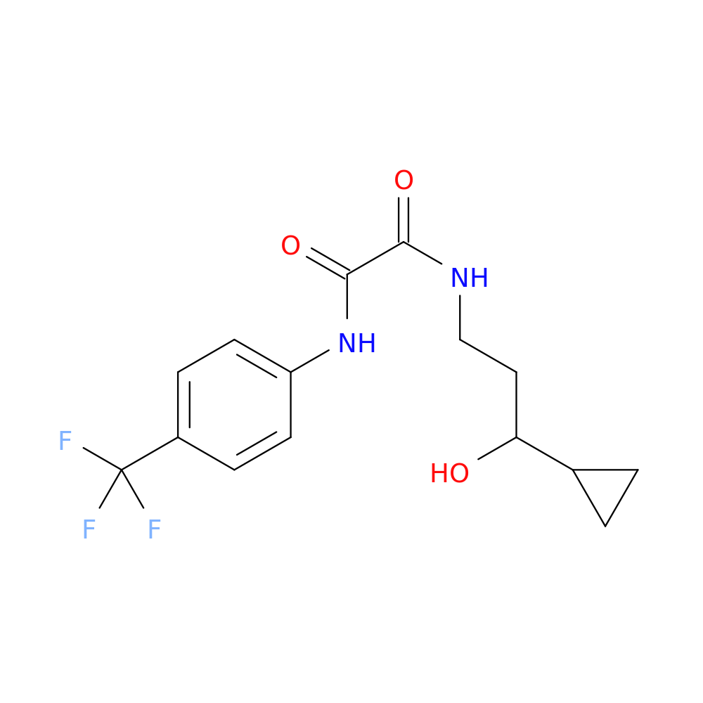 N-(3-cyclopropyl-3-hydroxypropyl)-N'-[4-(trifluoromethyl)phenyl]ethanediamide