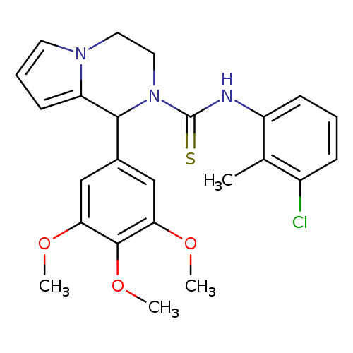 N-(3-chloro-2-methylphenyl)-1-(3,4,5-trimethoxyphenyl)-1H,2H,3H,4H-pyrrolo[1,2-a]pyrazine-2-carbothioamide