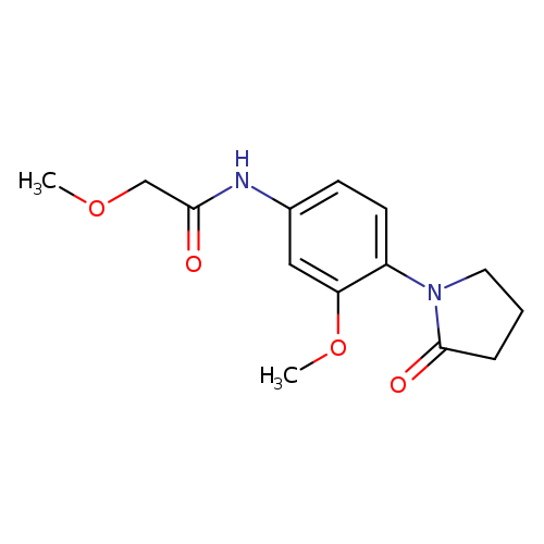 2-methoxy-N-[3-methoxy-4-(2-oxopyrrolidin-1-yl)phenyl]acetamide