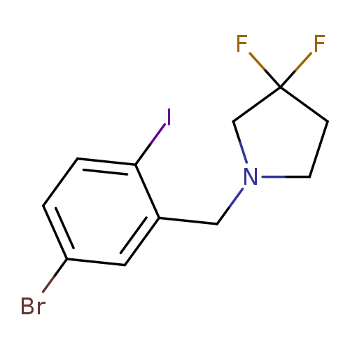 1-(5-Bromo-2-iodo-benzyl)-3,3-difluoro-pyrrolidine