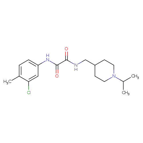 N'-(3-chloro-4-methylphenyl)-N-{[1-(propan-2-yl)piperidin-4-yl]methyl}ethanediamide