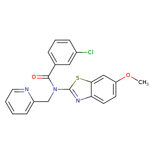 3-chloro-N-(6-methoxy-1,3-benzothiazol-2-yl)-N-[(pyridin-2-yl)methyl]benzamide