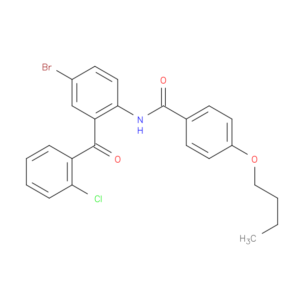 N-[4-bromo-2-(2-chlorobenzoyl)phenyl]-4-butoxybenzamide