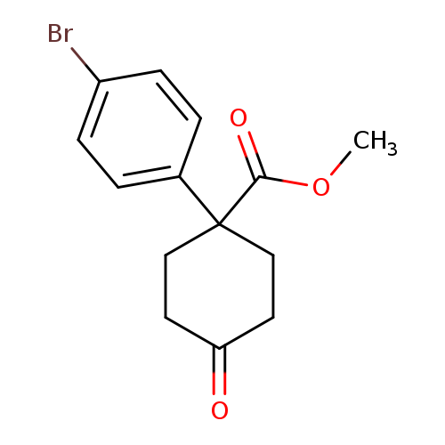Cyclohexanecarboxylic acid, 1-(4-bromophenyl)-4-oxo-, methyl ester