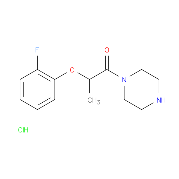 2-(2-fluorophenoxy)-1-(piperazin-1-yl)propan-1-one hydrochloride