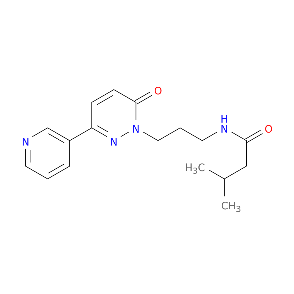 3-methyl-N-{3-[6-oxo-3-(pyridin-3-yl)-1,6-dihydropyridazin-1-yl]propyl}butanamide