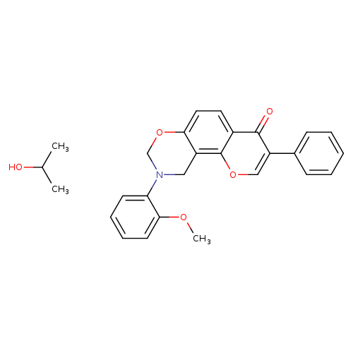 9-(2-methoxyphenyl)-3-phenyl-4H,8H,9H,10H-chromeno[8,7-e][1,3]oxazin-4-one; propan-2-ol